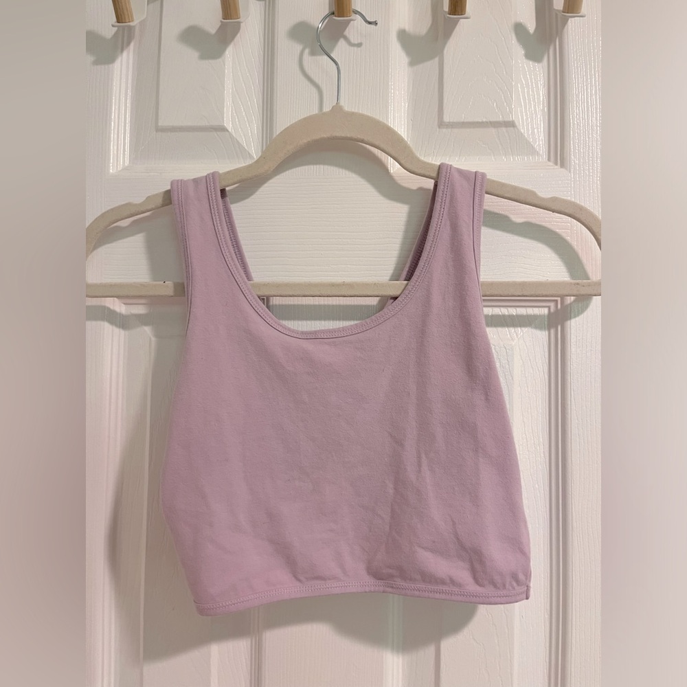 light purple American eagle small reversible tank